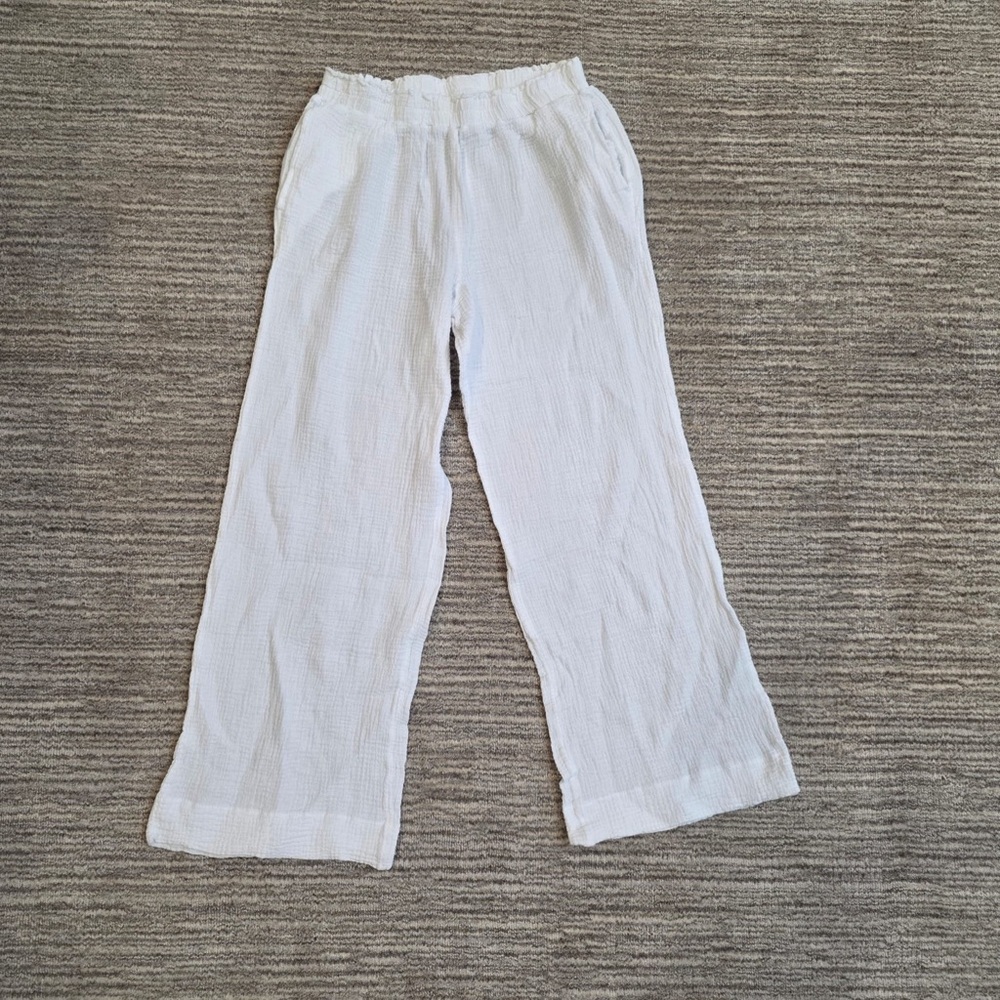 White linen pants, women’s small